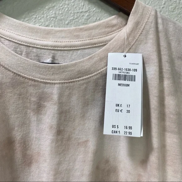 NWT Hollister Co. tie dye crop crew neck tee - Picture 2 of 6